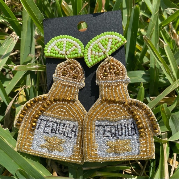 Jewelry - Tequila Handmade beaded earrings